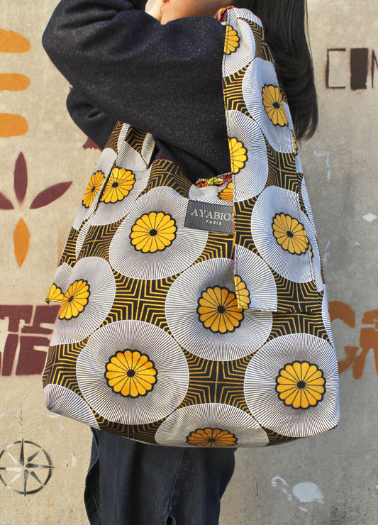 【Big Tote】Gold Flower